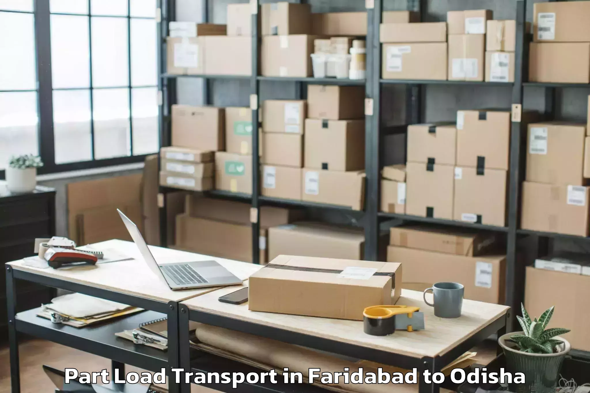 Trusted Faridabad to Paradeep Lock Part Load Transport